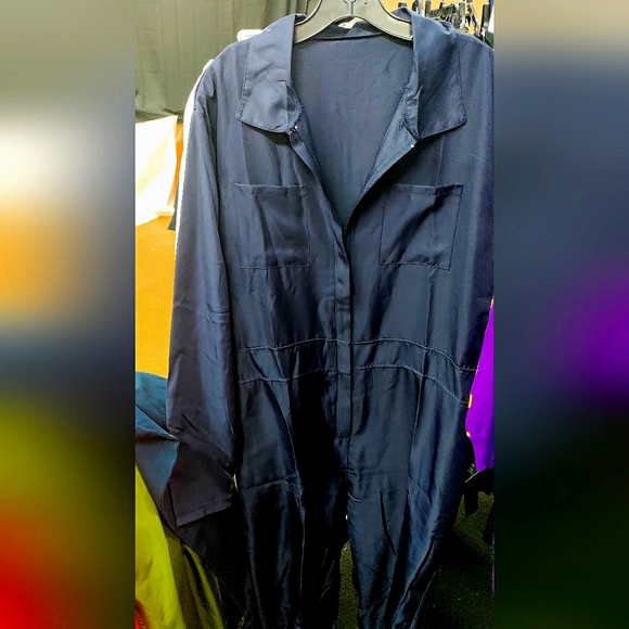 NEW! Prison Jail Jumpsuit Inmate Uniform Mechanic Michael Myers Costume (L) Navy - Picture 10 of 10